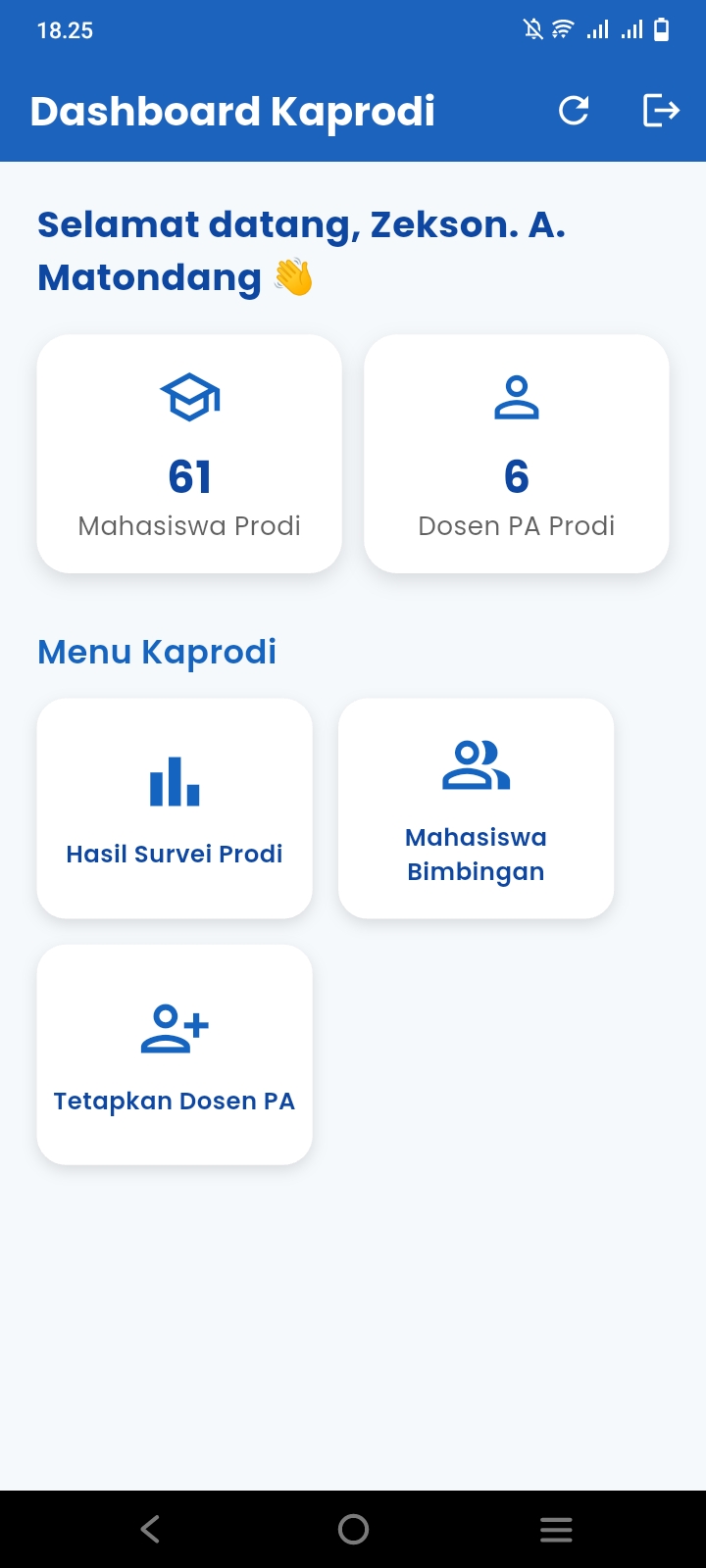Sistem Survei Dosen PA - Screenshot 3